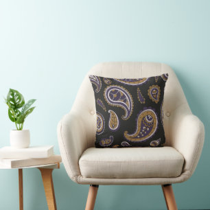 Cojín Decorativo Patrón retro paisley