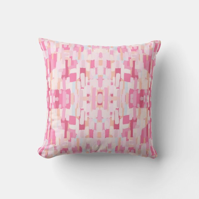 Cojín Decorativo Patrón rosa (Anverso)
