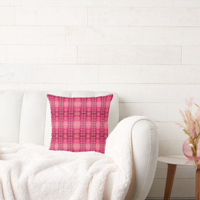Cojín Decorativo Patrón rosa de Boho bonito (Sofá)