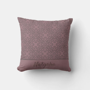Cojín Decorativo Patrón Rosa de polvo personalizado