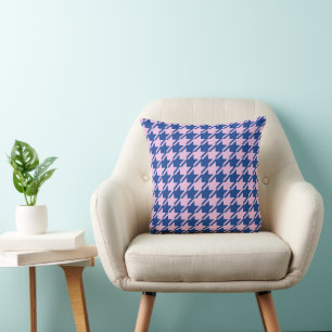 Cojín Decorativo Patrón rosa y azul de Houndstap