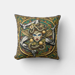 Cojín Decorativo Patrón siciliano Trinacria (VC Designs)