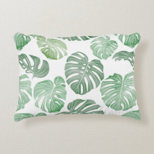Cojín Decorativo Patrón sin costura tropical sin costuras - acuarel