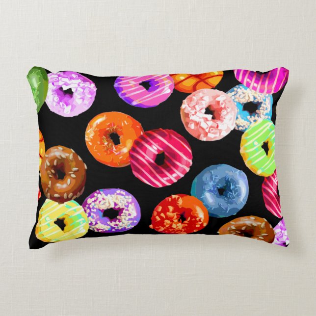 Cojín Decorativo Patrón sin fisuras + tu trasero. e ideas (Anverso)