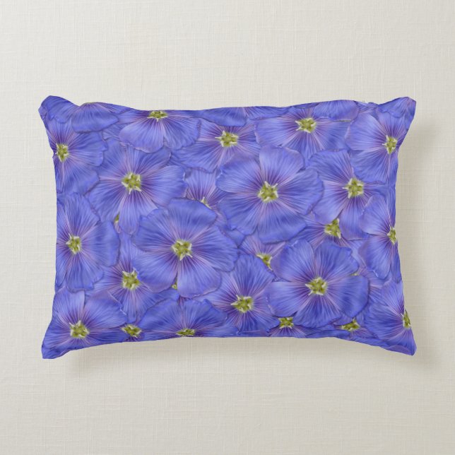 Cojín Decorativo Patrón sin foco azul (Anverso)