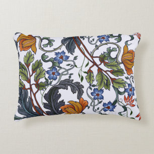 Cojín Decorativo Patrón sin foco con flores de estilo art deco. M