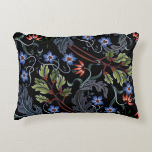 Cojín Decorativo Patrón sin foco con flores de estilo art deco. M