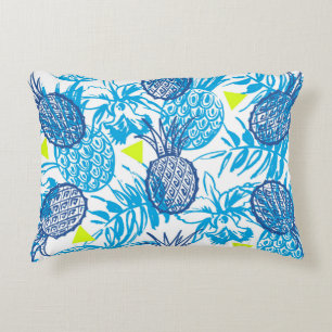 Cojín Decorativo Patrón sin foco con motivos tropicales