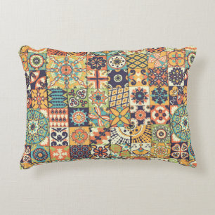 Cojín Decorativo Patrón sin foco. Elementos decorativos de época. H