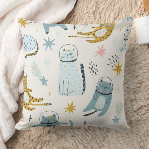 Cojín Decorativo Patrón sin foco Kitty