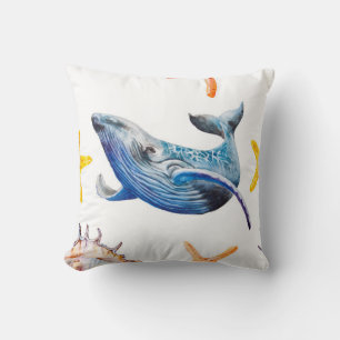 Cojín Decorativo Patrón sin foco Starfish caribeño