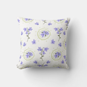 Cojín Decorativo Patrón sin soldadura de Bellflower
