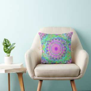 Cojín Decorativo Patrón sin soldadura de Mandala de alimentación 5