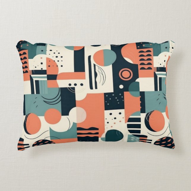 Cojín Decorativo Patrón sin soldadura mínimo abstracto - Geométrico (Anverso)
