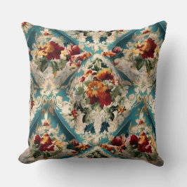 Cojín Decorativo Patrón sinusal floral italiano