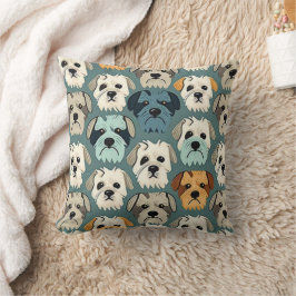 Cojín Decorativo Patrón Terrier de Yorkshire