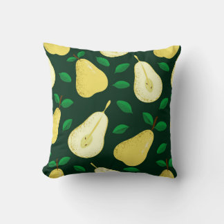 Cojín Decorativo Patrón transparente de frutos perecederos