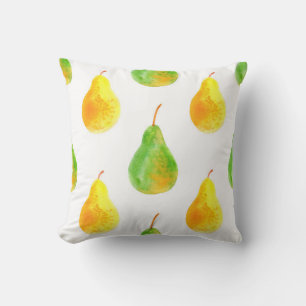Cojín Decorativo Patrón transparente de frutos perecederos