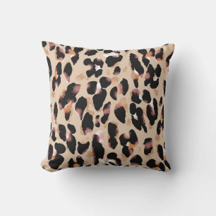 Cojín Decorativo Patrón transparente de impresión leopardo