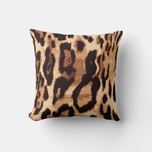 Cojín Decorativo Patrón transparente de impresión leopardo
