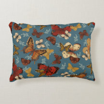 patrón transparente de mariposa azul