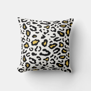 Cojín Decorativo Patrón transparente de piel de leopardo