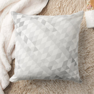 Cojín Decorativo Patrón triangular de resumen gris