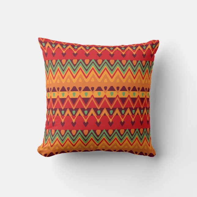 Cojín Decorativo Patrón tribal (Anverso)