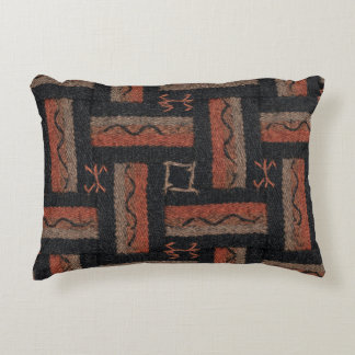Cojín Decorativo Patrón Tribal de Raya Tejida
