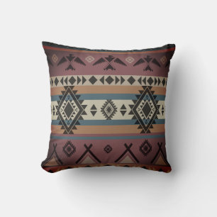 Cojín Decorativo Patrón tribal nativo americano del suroeste