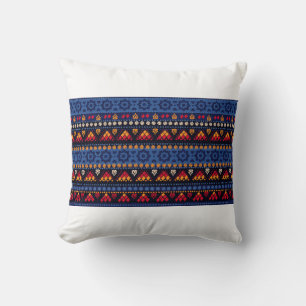 Cojín Decorativo Patrón tribal sin fisuras.
