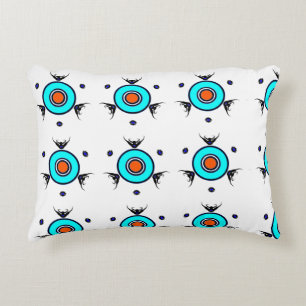 Cojín Decorativo Patrón Tribal Turquesa