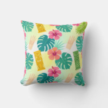 Patrón Tropical Hawaiano Tiki para Bodas Fiestas