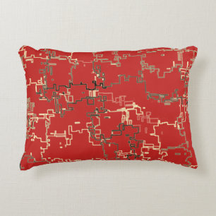 Cojín Decorativo Patrón único rojo Guay