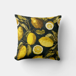 Cojín Decorativo Patrón V de limón y hoja
