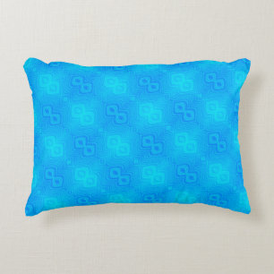 Cojín Decorativo Patrón verde azul turquesa