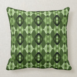 Cojín Decorativo Patrón verde geométrico moderno