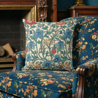 Cojín Decorativo Patrón Vintage de William Morris