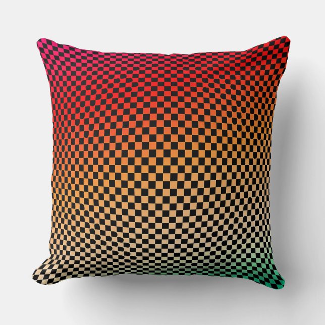 Cojín Decorativo Patrón visualmente llamativo (Anverso)