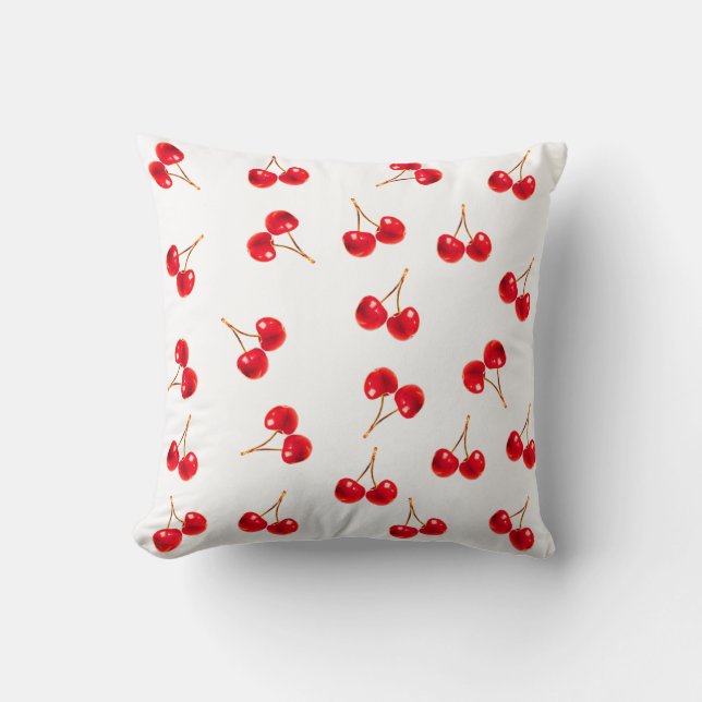 Cojín Decorativo Patrón Vivid Cherry (Anverso)