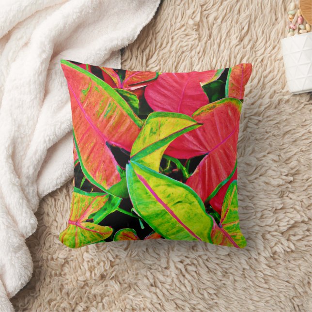 Cojín Decorativo Patrón vivo de sueños de hojas (Manta)