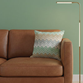 Cojín Decorativo Patrón Zigzag de la Casa de la Moneda Tranquila