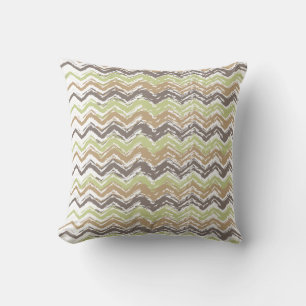 Cojín Decorativo Patrón ZigZag de Melon Brandy Scribble