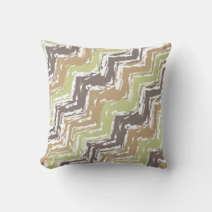 Cojín Decorativo Patrón ZigZag de Melon Brandy Scribble