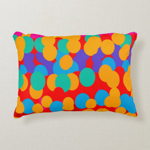 COJÍN DECORATIVO PATRONES DE BURBUJAS FELICES COLORES MIXTOS