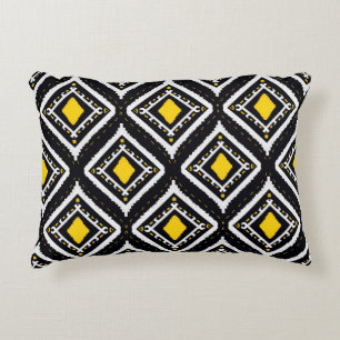 Cojín Decorativo Patrones de ikat etnia textil tribal norteamerican