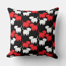 Cojín Decorativo Patrones de perro de Dachshund alemanes
