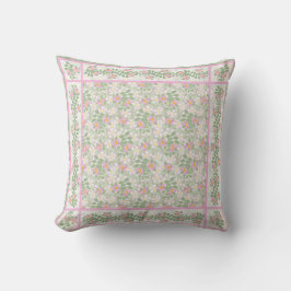 Cojín Decorativo Patrones de perros rosados en el Taupe: Cushion o 