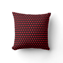 Patrones De Punto De Polka De Círculo Negro Y Rojo