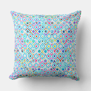 Cojín Decorativo Patrones en zigzag abstractos y coloridos lindos